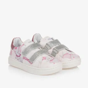 Girls Pink Disney Velcro Trainers