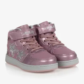 Girls Pink High-Top Trainers