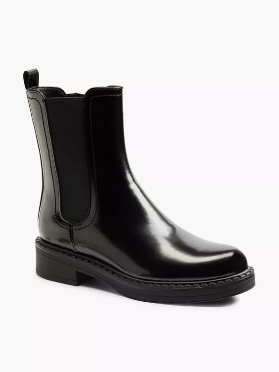 Graceland  Black Patent Chelsea Boot