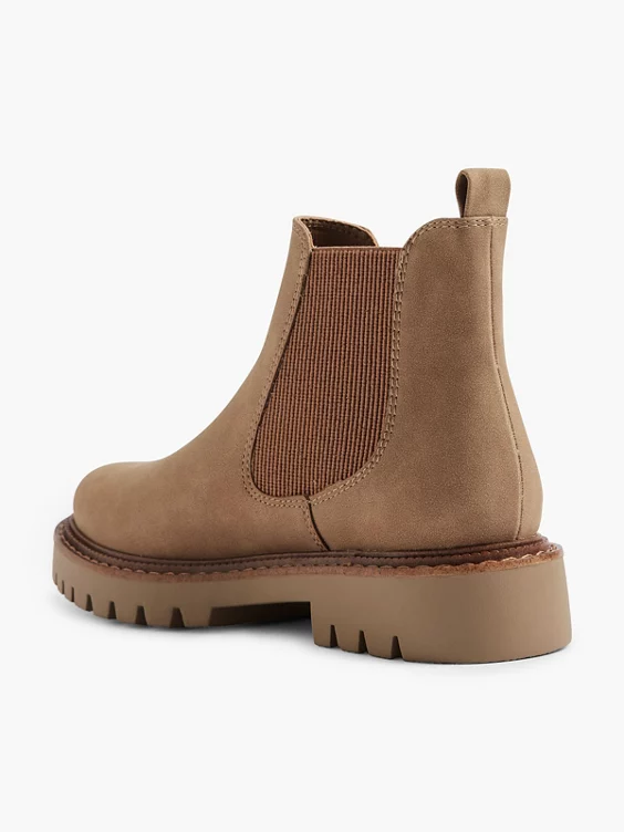 Graceland  Light Brown Chelsea Boot with Contrasting Details