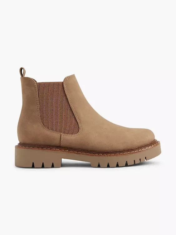 Graceland  Light Brown Chelsea Boot with Contrasting Details