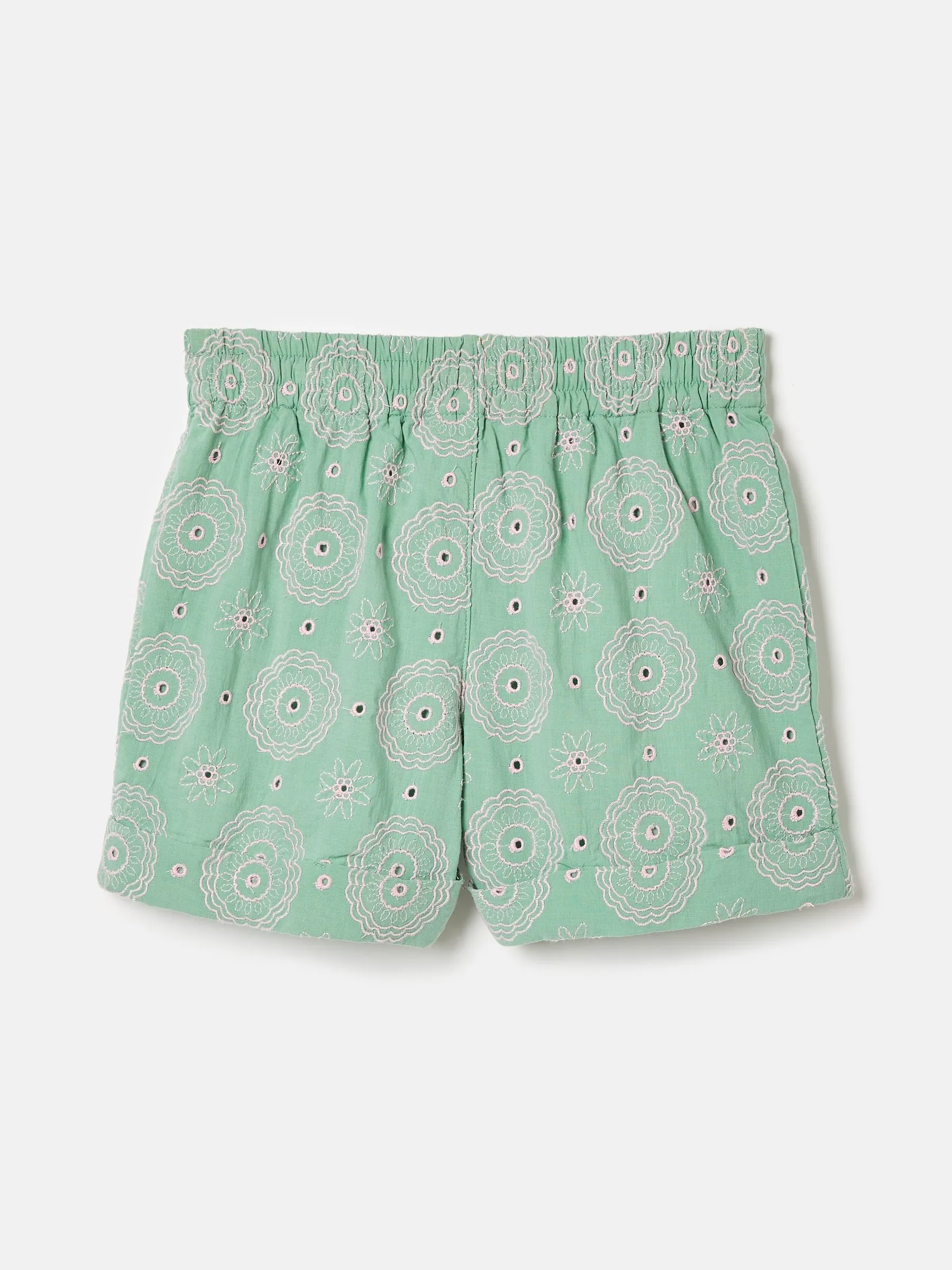 Green Woven Shorts