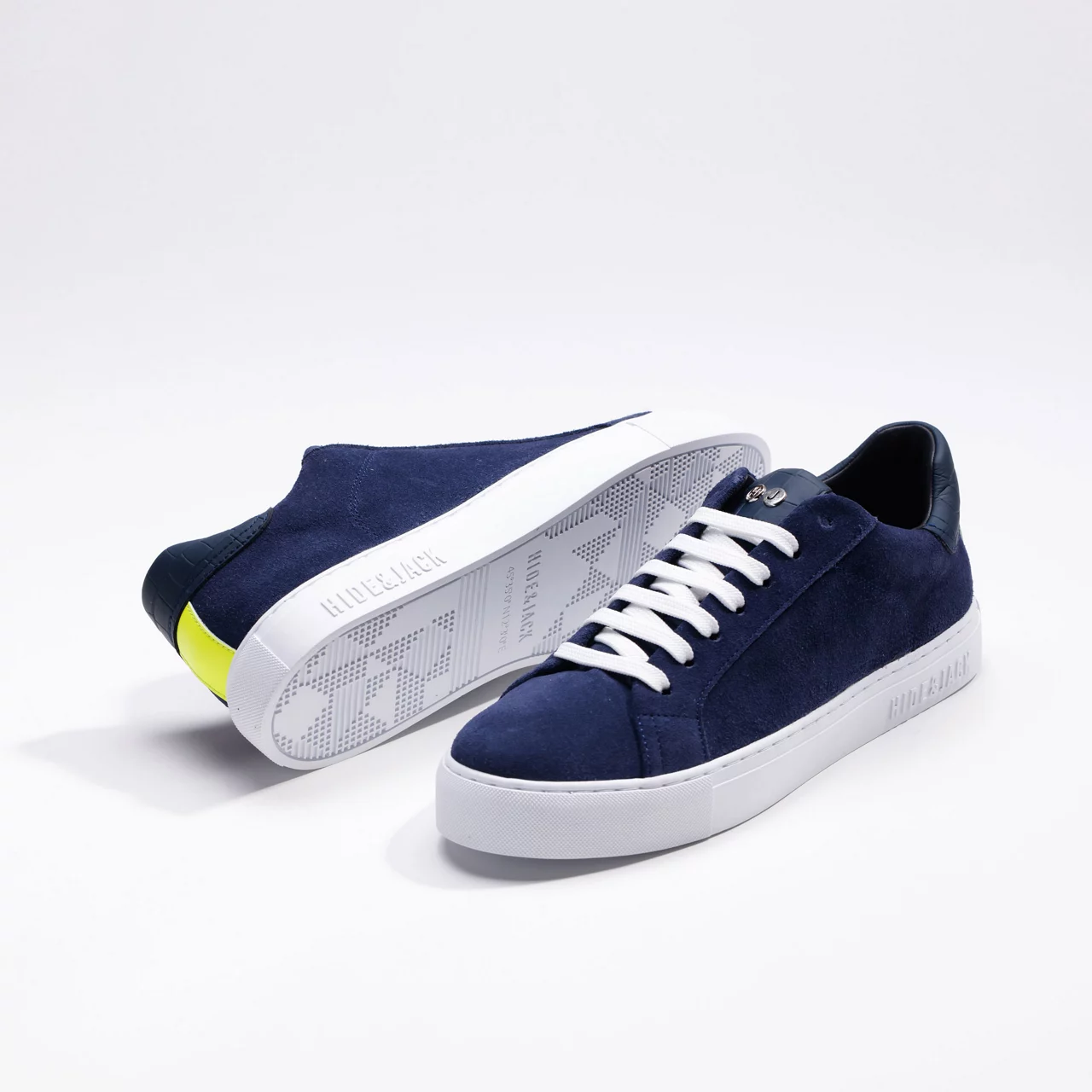 HIDE AND JACK Oil Suede Trainers - Navy