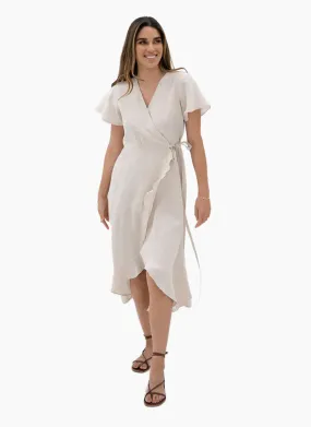 Humidity Kai Wrap dress - Natural