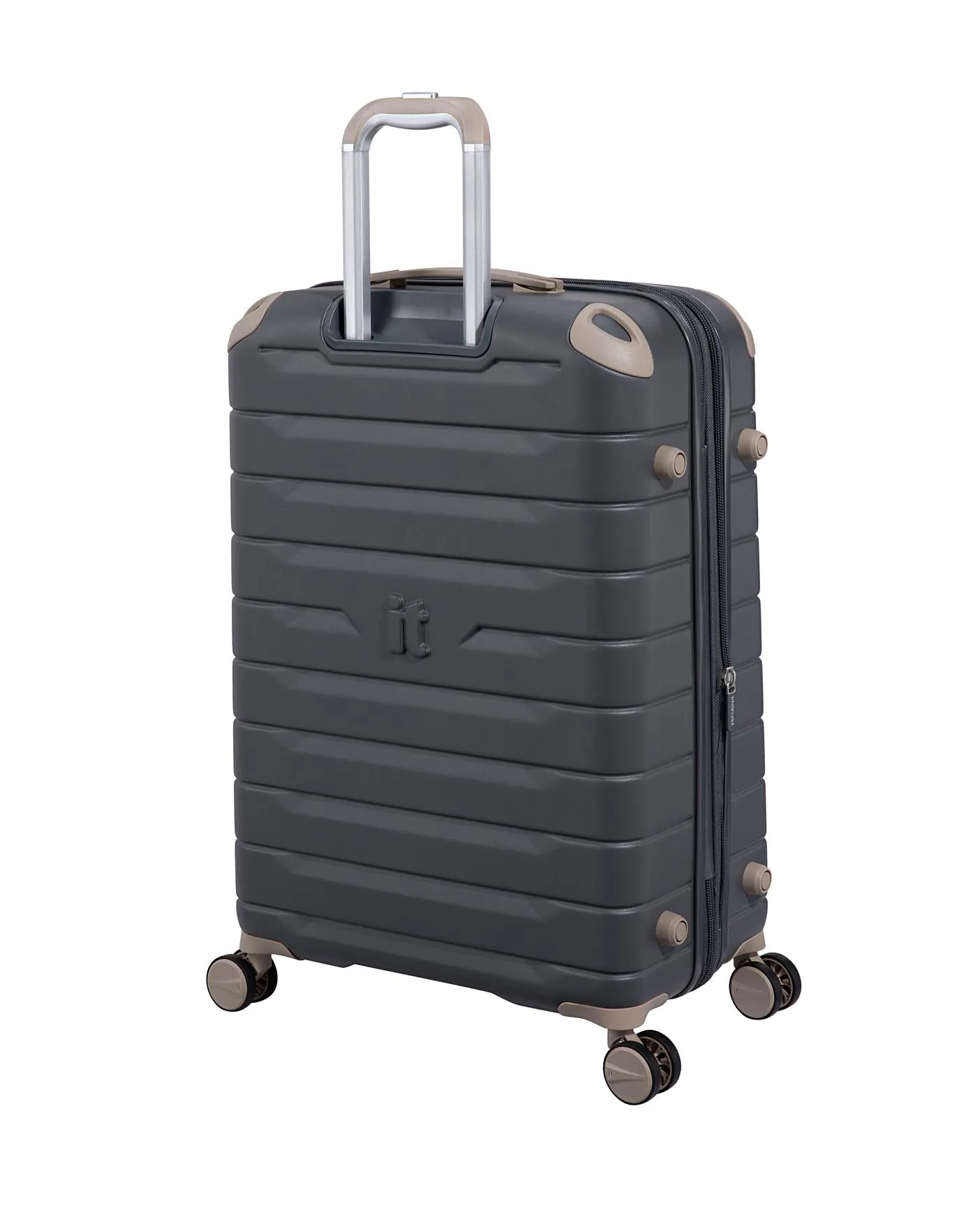 IT Luggage Skyscraper Cool Dark Gray Large Suitcase with TSA Lock