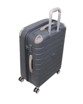 IT Luggage Skyscraper Cool Dark Gray Large Suitcase with TSA Lock