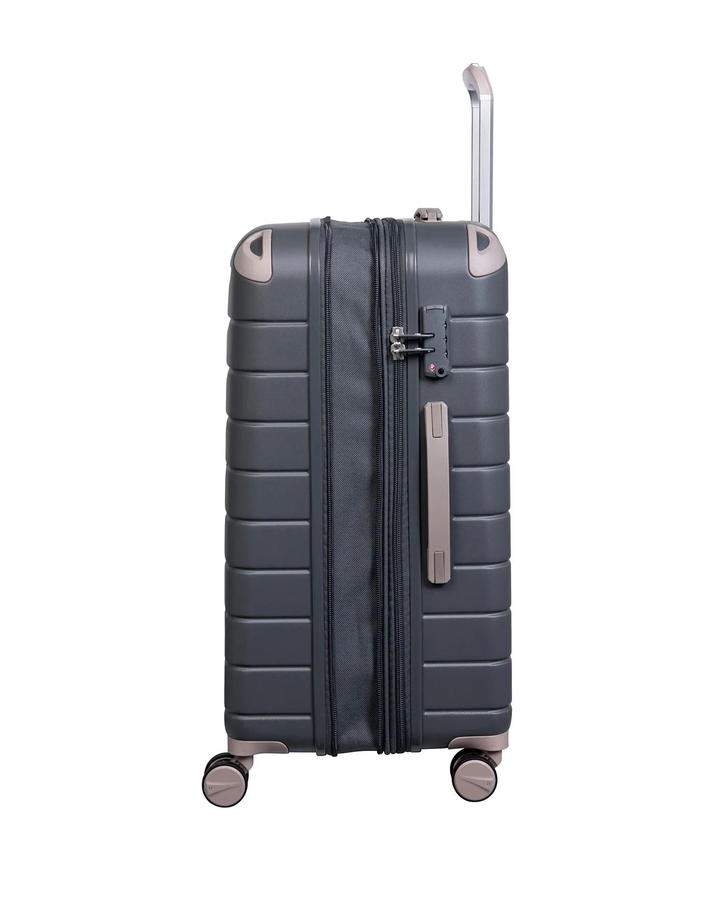 IT Luggage Skyscraper Cool Dark Gray Large Suitcase with TSA Lock