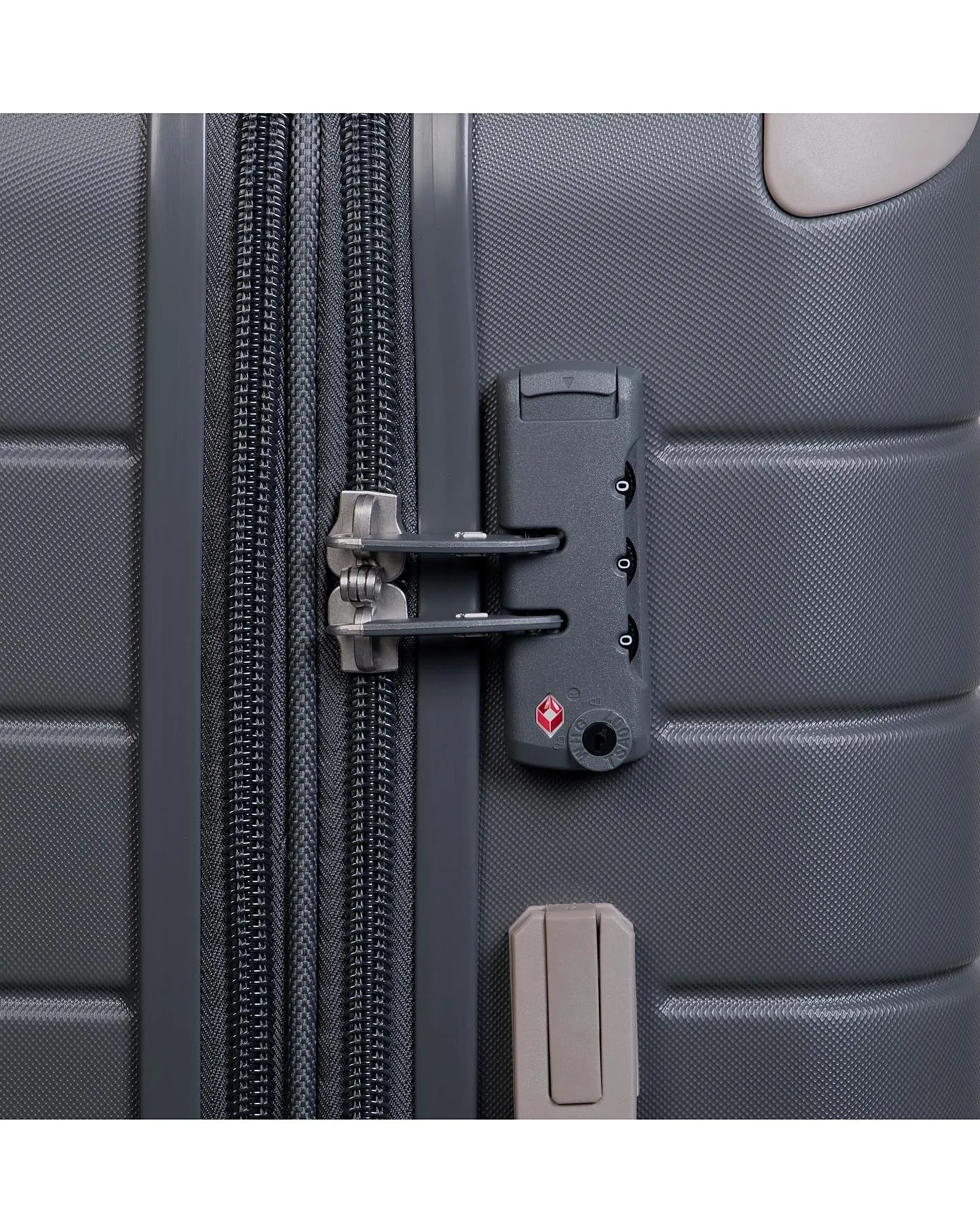 IT Luggage Skyscraper Cool Dark Gray Large Suitcase with TSA Lock