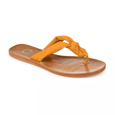 JCPenney Journee Collection Womens Brindle Flat Sandals