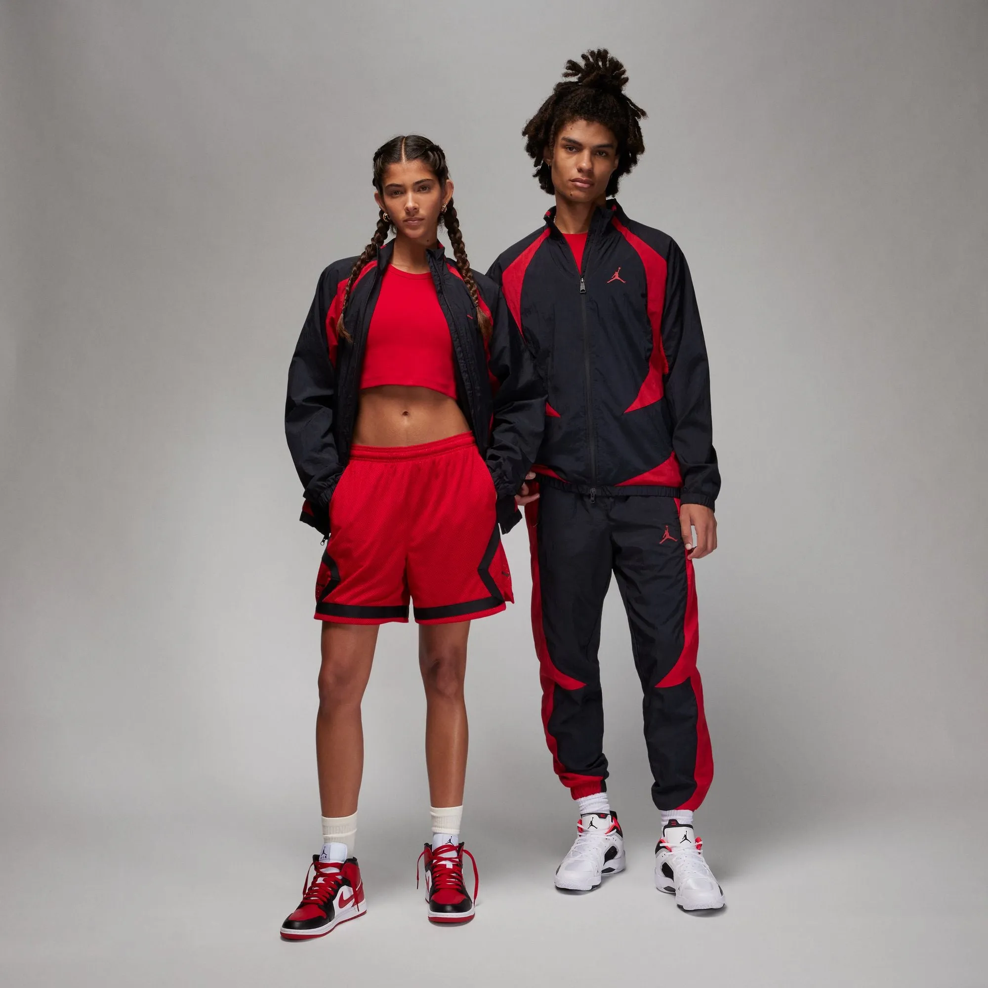 Jordan Sport Jam Warm Up Jacket 'Black/Red'