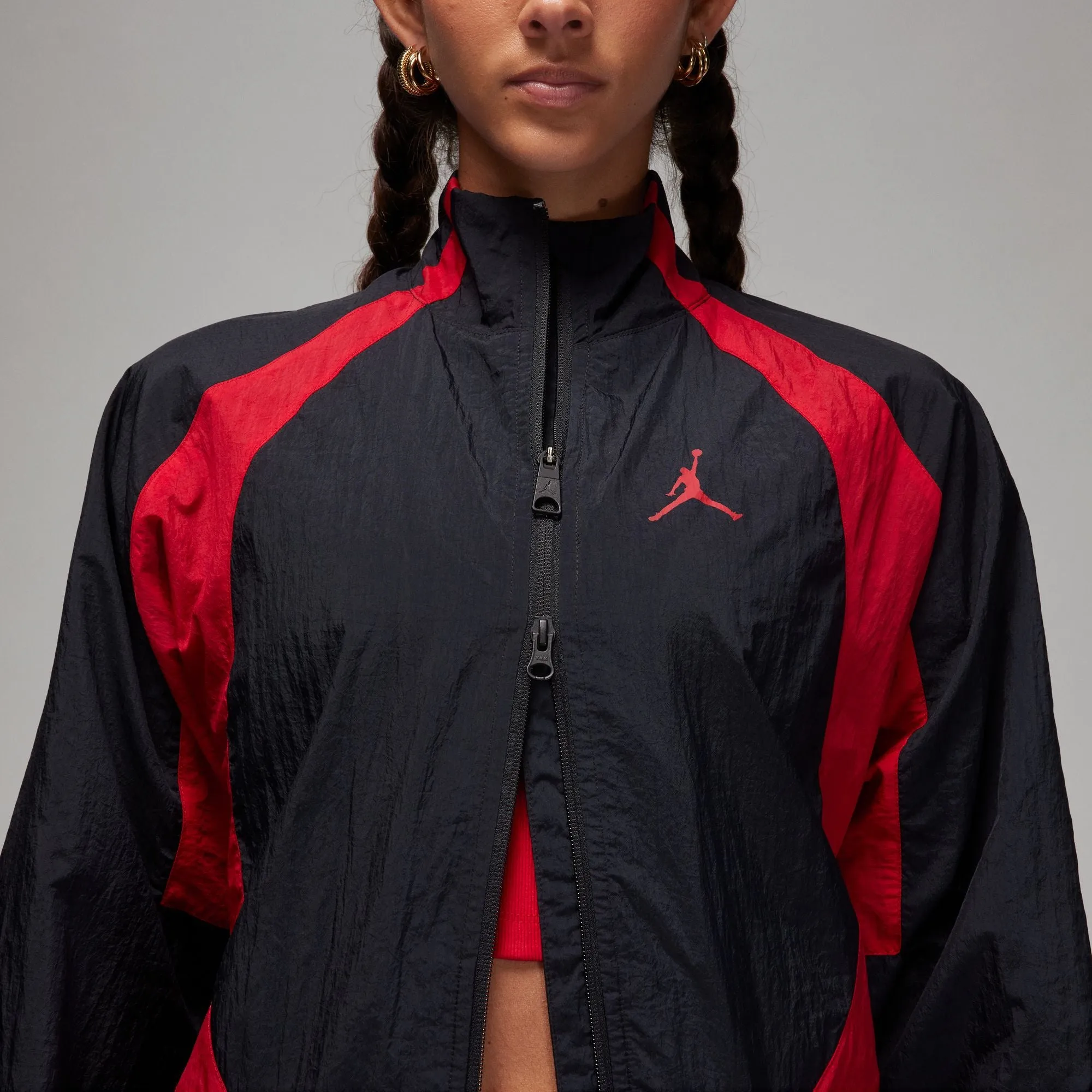 Jordan Sport Jam Warm Up Jacket 'Black/Red'