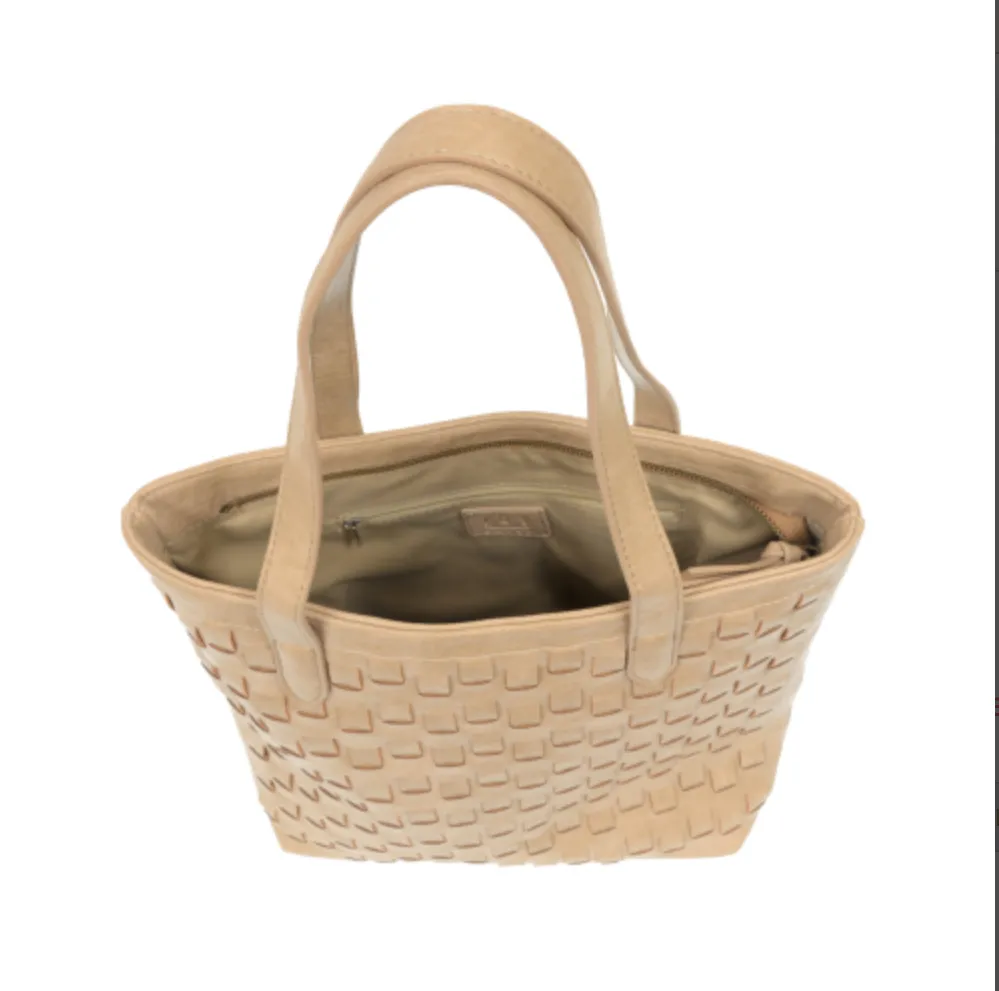 JOY SUSAN WILLA WOVEN NORTH/SOUTH TOTE