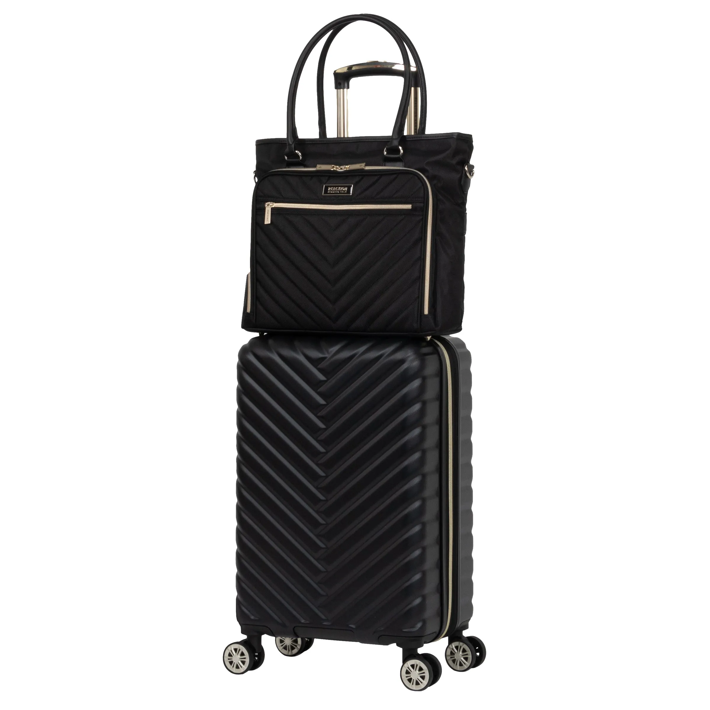 Kenneth Cole Reaction Madison Square 8-Wheel Expandable Luggage & Chelsea Tote 2-Piece Bundle (20