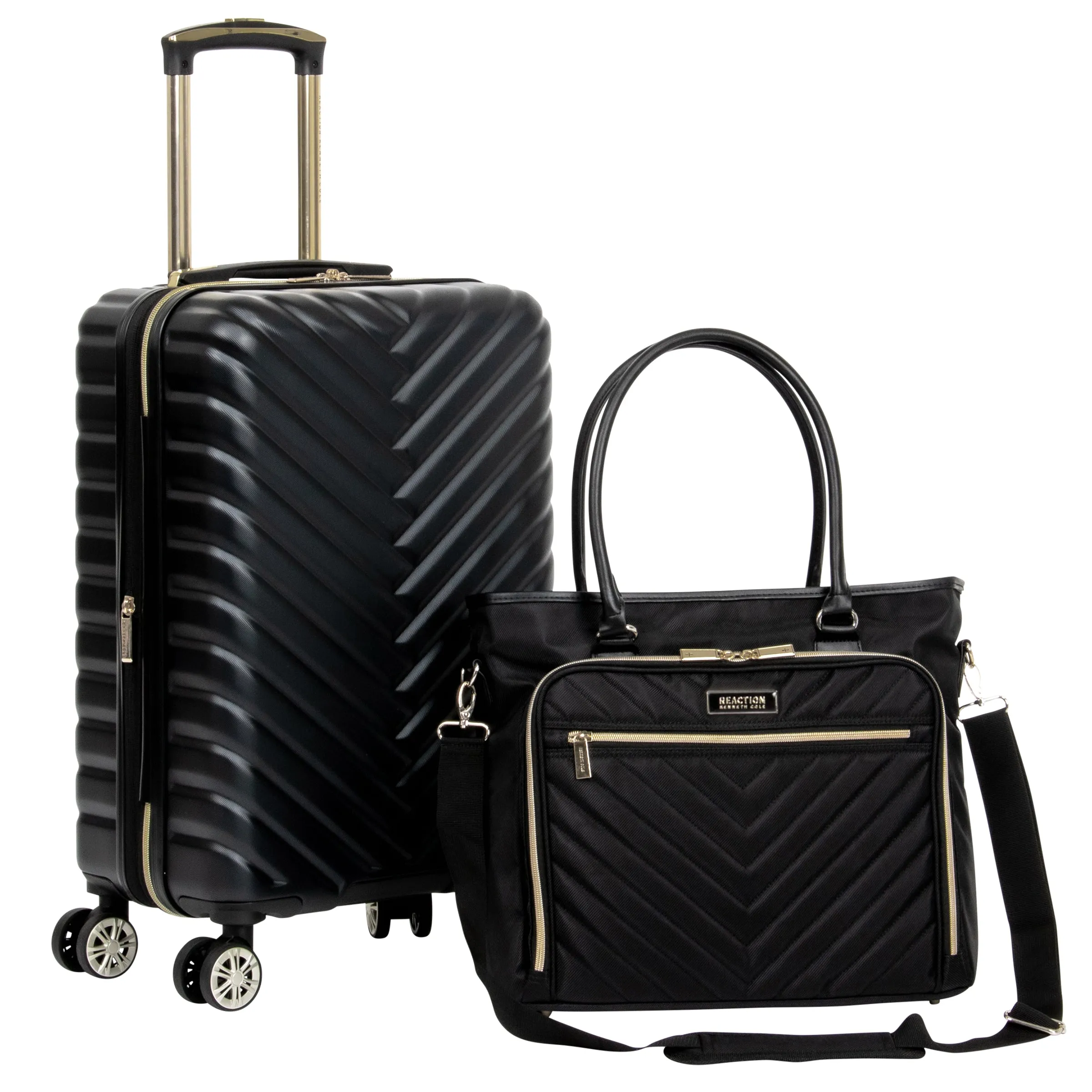 Kenneth Cole Reaction Madison Square 8-Wheel Expandable Luggage & Chelsea Tote 2-Piece Bundle (20