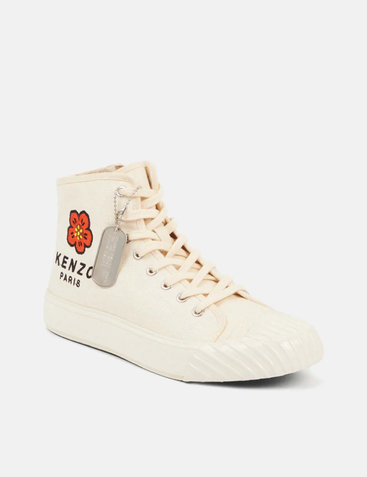 Kenzoschool High-Top Trainers - Cream White