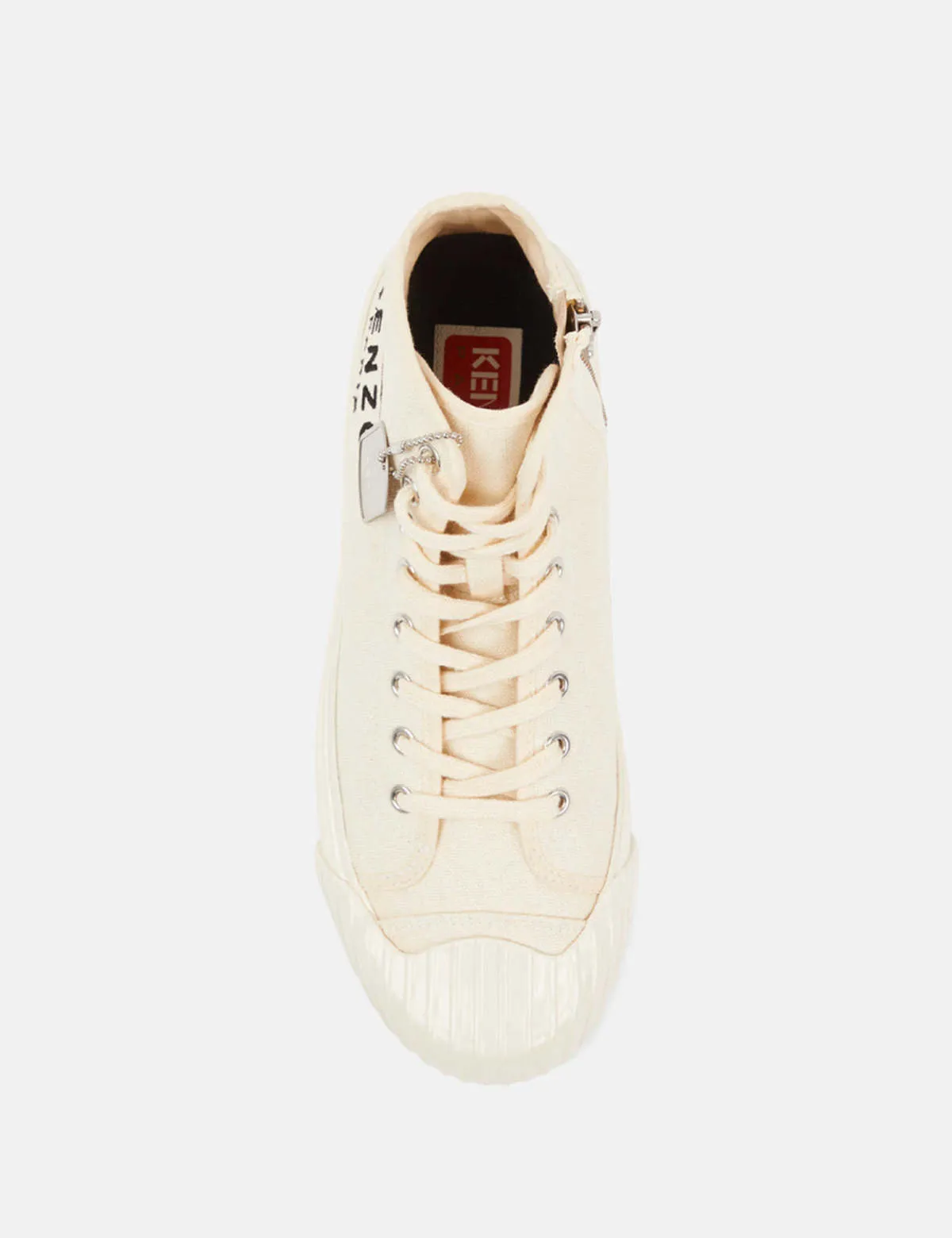 Kenzoschool High-Top Trainers - Cream White