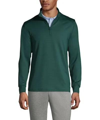 Lands' End Men's Active Performance Quarter Zip Pullover