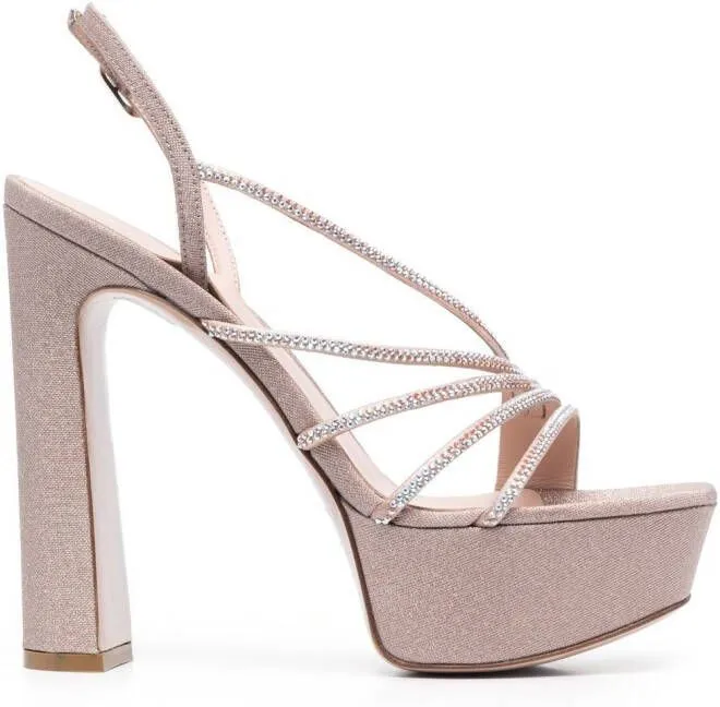 Le Silla Scarlet 150mm platform sandals Pink