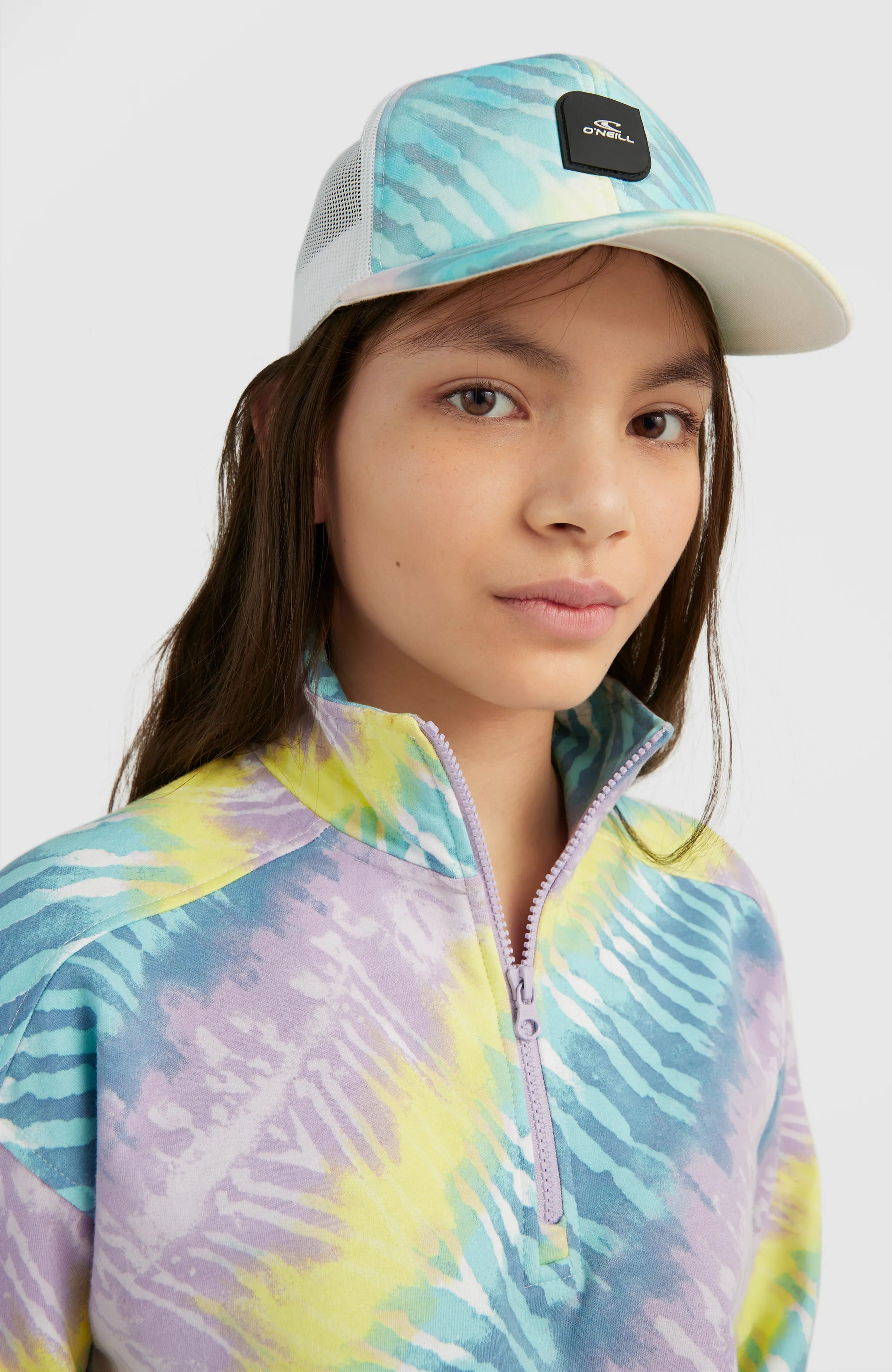 Lei Half Zip Pullover | Blue Tie Dye