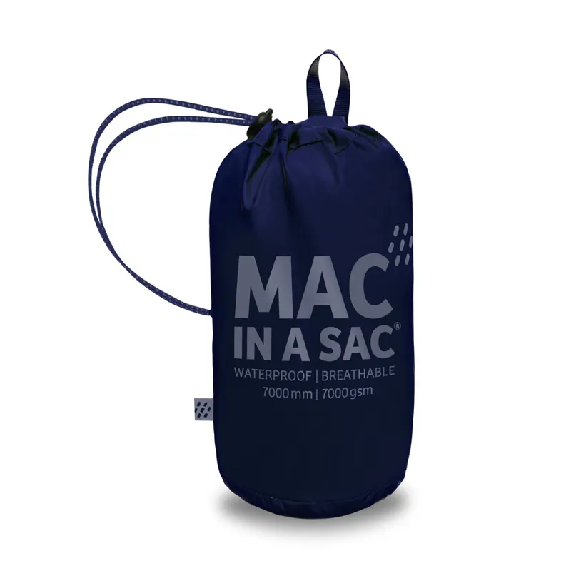 Mac in a Sac Origin Unisex Packaway Waterproof Jacket - Navy