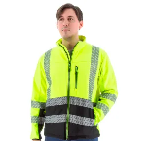 Majestic Class 3 High Visibility Water Resistant Softshell Jacket 75-1373