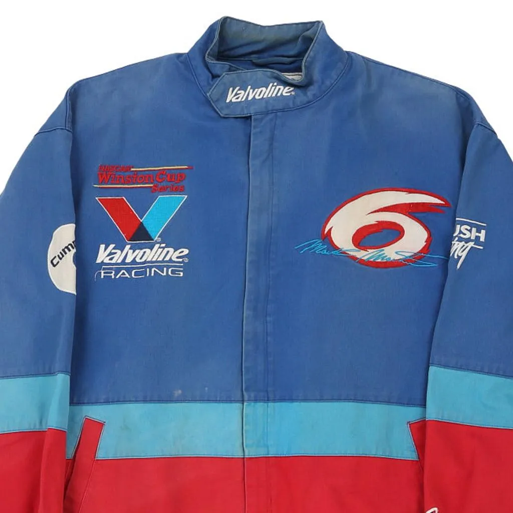 Mark Martin Chase Authentics Nascar Jacket - XL Blue Cotton Blend