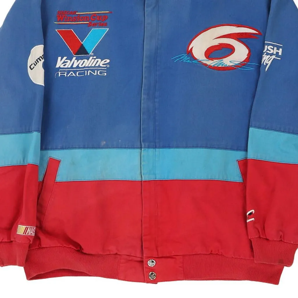 Mark Martin Chase Authentics Nascar Jacket - XL Blue Cotton Blend