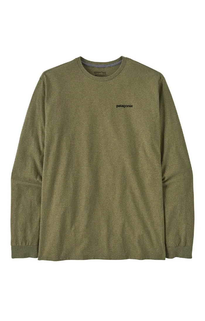 Men's Patagonia Long Sleeved P-6 Logo Responsibili-Tee