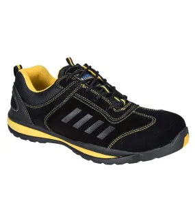 Mens steelite lusum suede safety trainers black Portwest