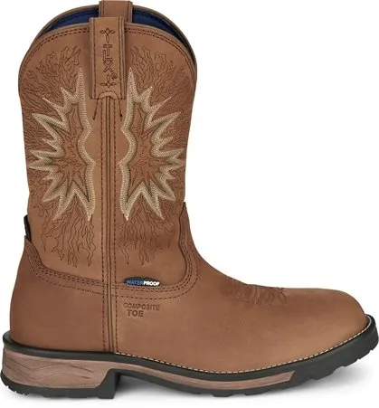 Men's Tony Lama Boom Waterproof Composite Toe Work Boot #TW3413