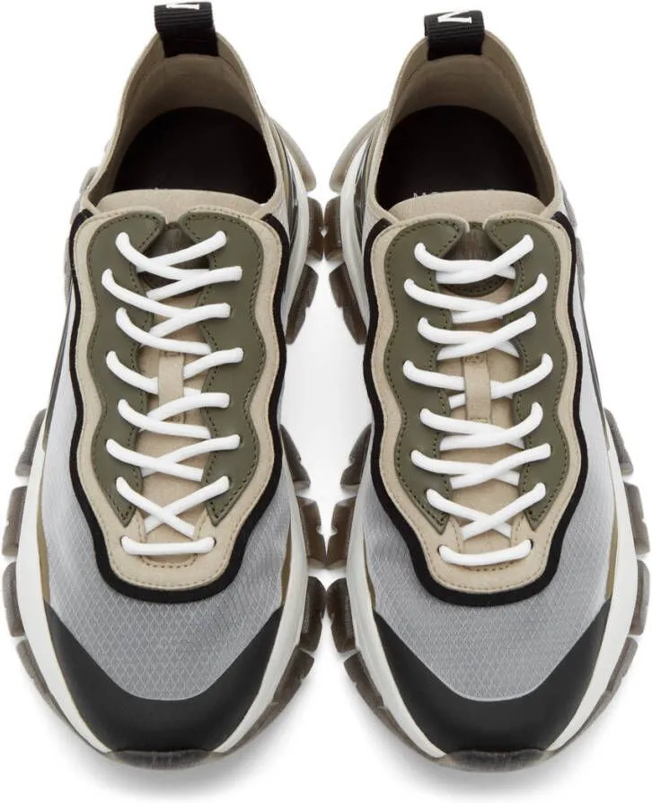 Moncler Beige & Khaki Leave No Trace Light Sneakers