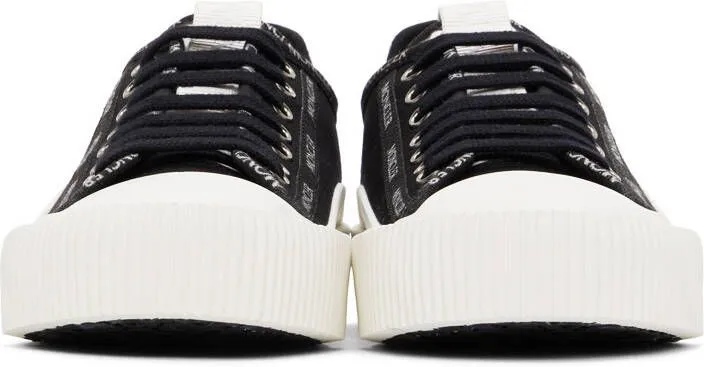 Moncler Black Canvas Glissiere Sneakers