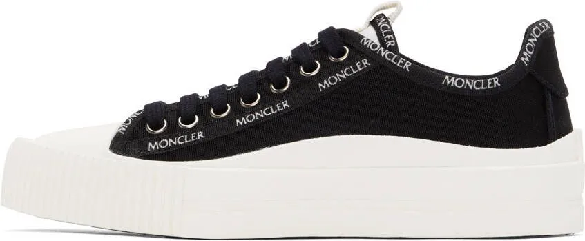 Moncler Black Canvas Glissiere Sneakers