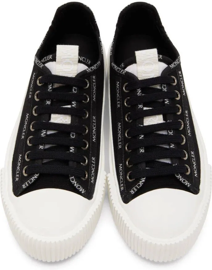 Moncler Black Canvas Glissiere Sneakers