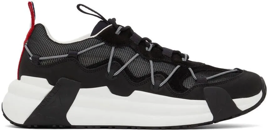 Moncler Black Compassor Low-Top Sneakers