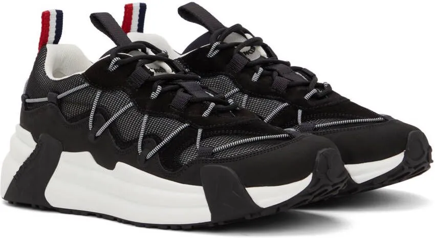 Moncler Black Compassor Low-Top Sneakers