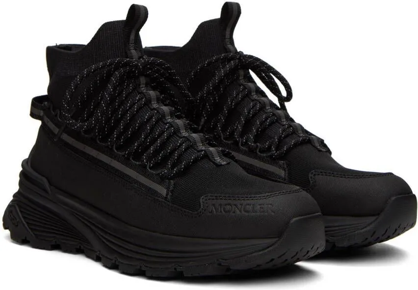 Moncler Black Monte Runner High Sneakers