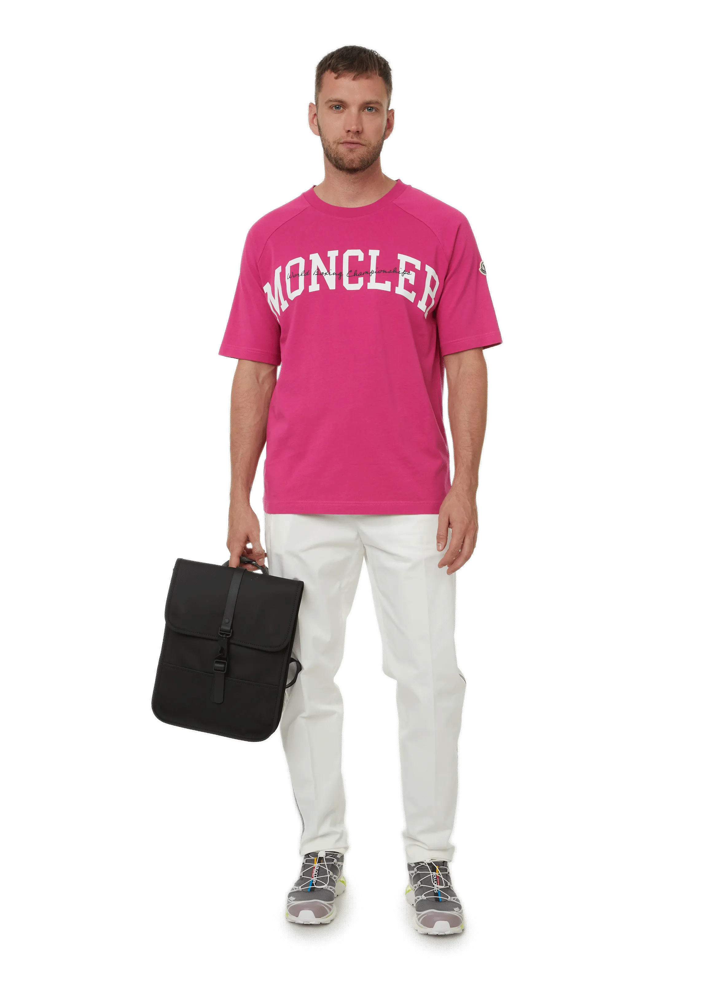 MONCLER  Cotton T-shirt - Pink