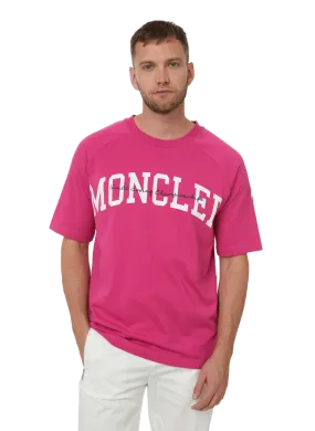 MONCLER  Cotton T-shirt - Pink