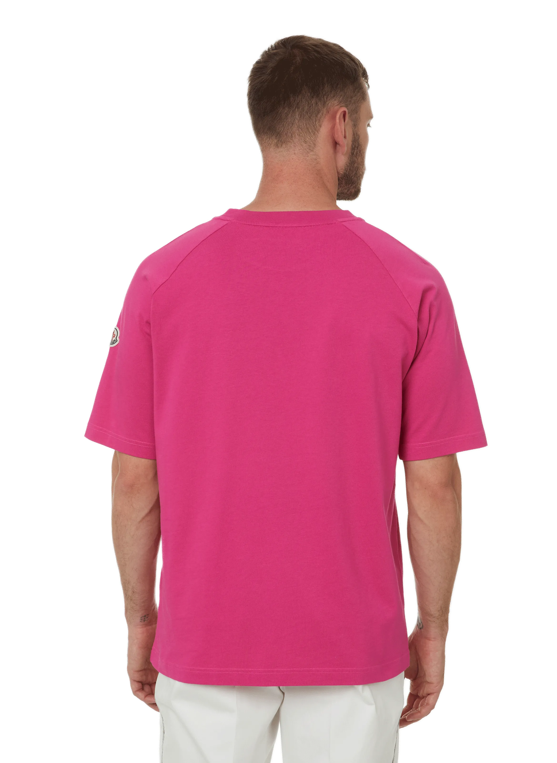 MONCLER  Cotton T-shirt - Pink