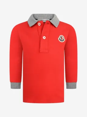 Moncler Enfant Baby Boys & Grey Polo Top