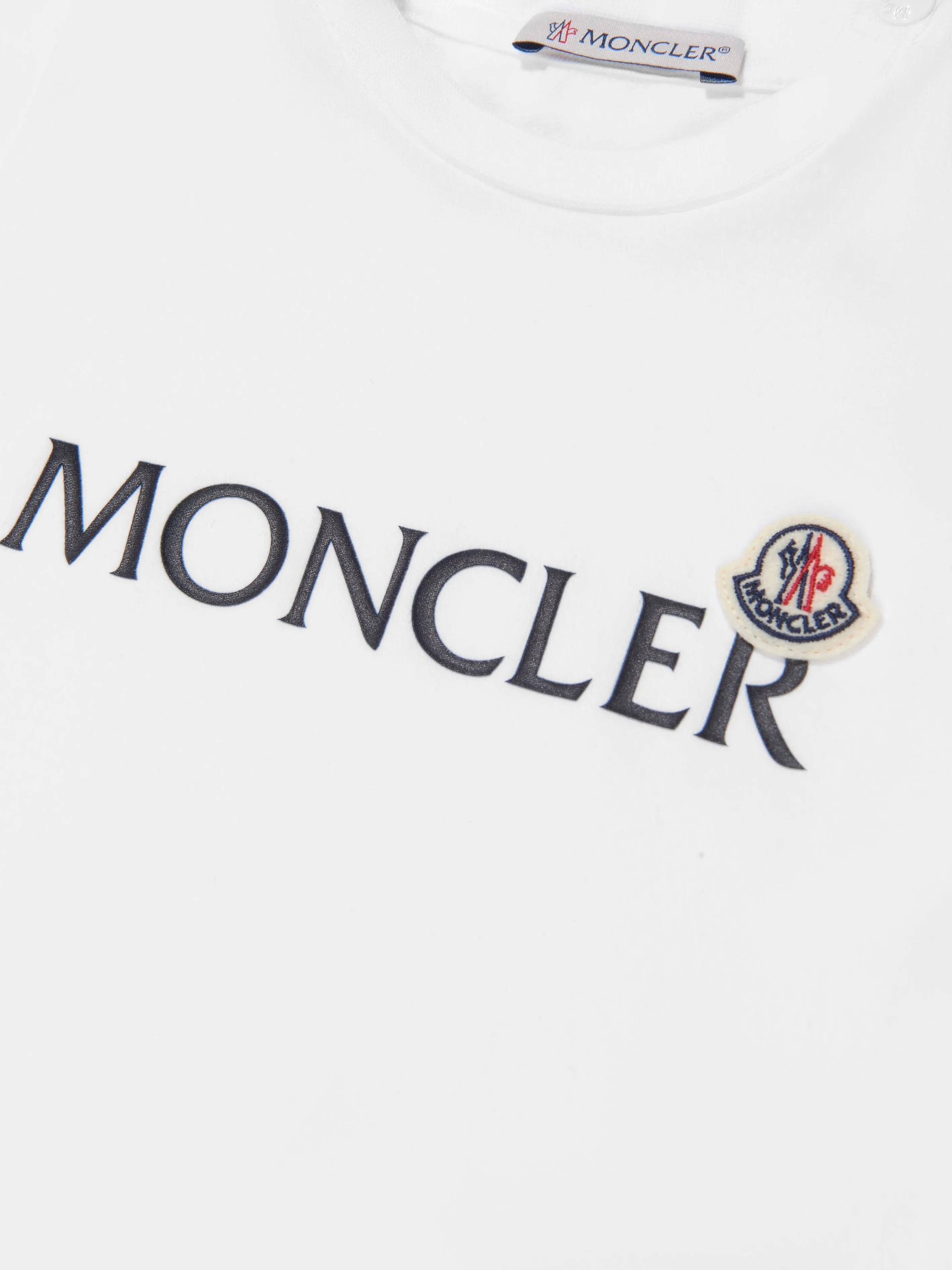 Moncler Enfant - Baby Boys Chest Logo Print T-Shirt | Childsplay Clothing