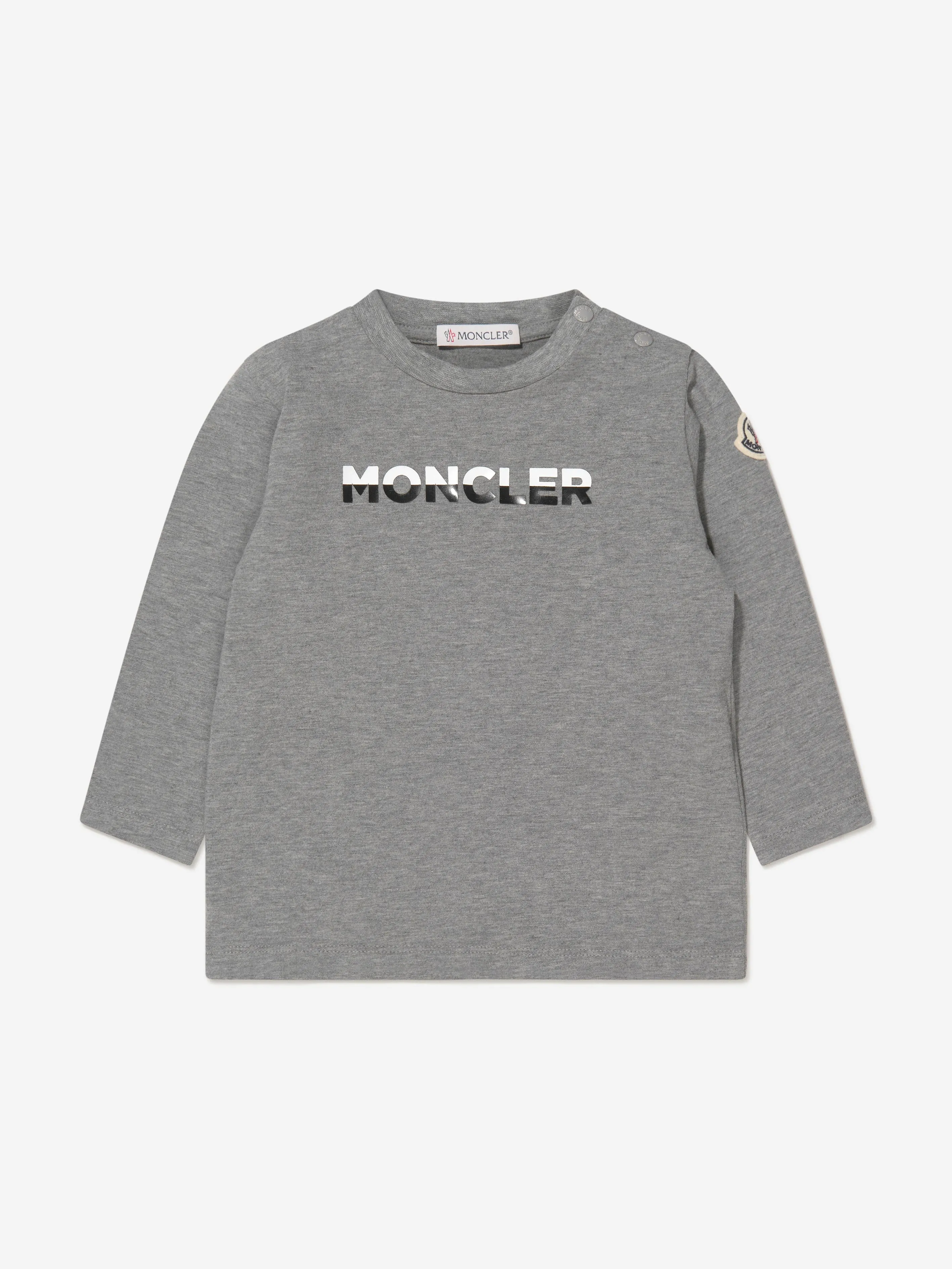 Moncler Enfant - Baby Boys Long Sleeve Logo T-Shirt | Childsplay Clothing