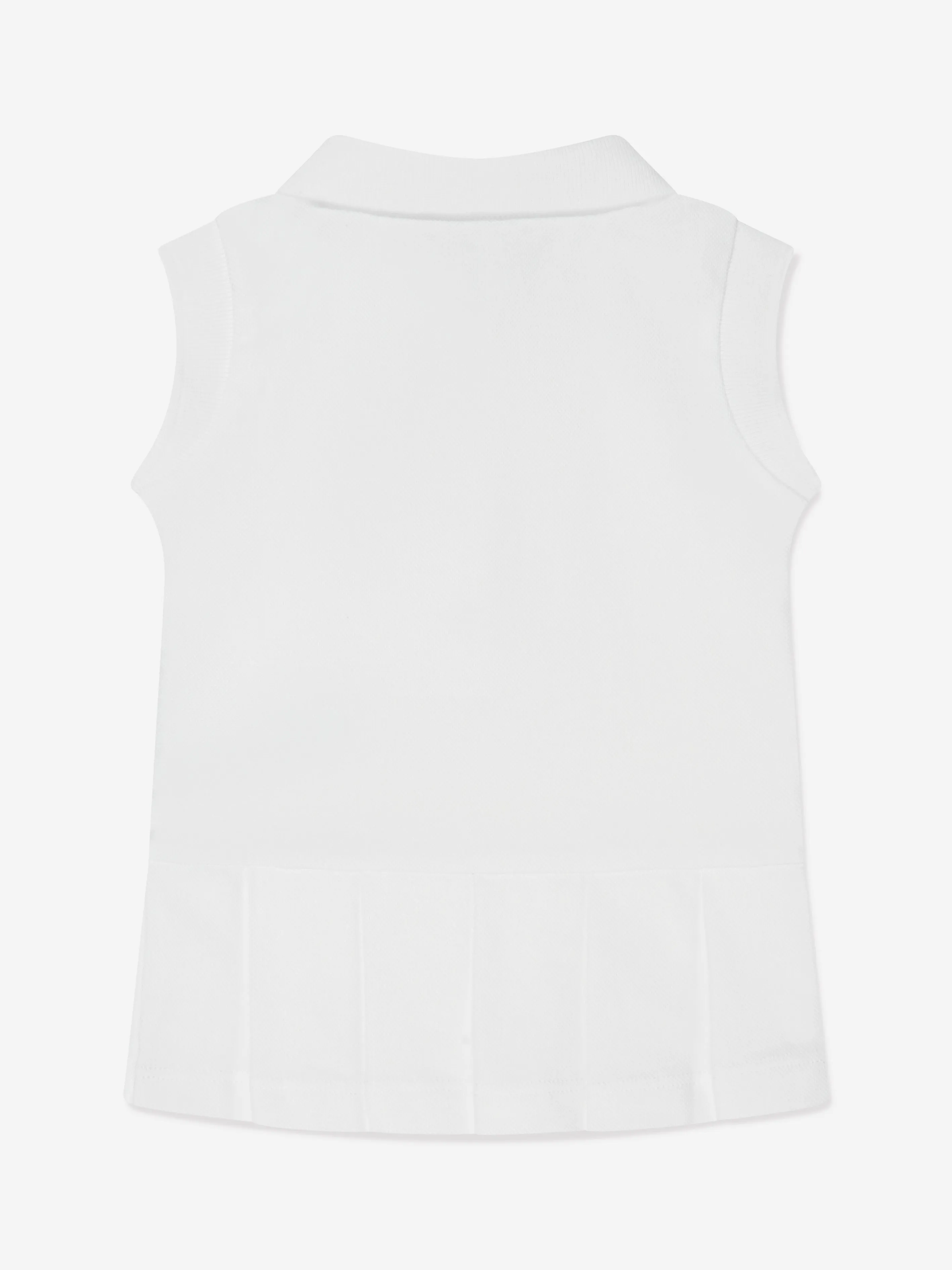 Moncler Enfant Baby Girls Sleeveless Polo Dress in White