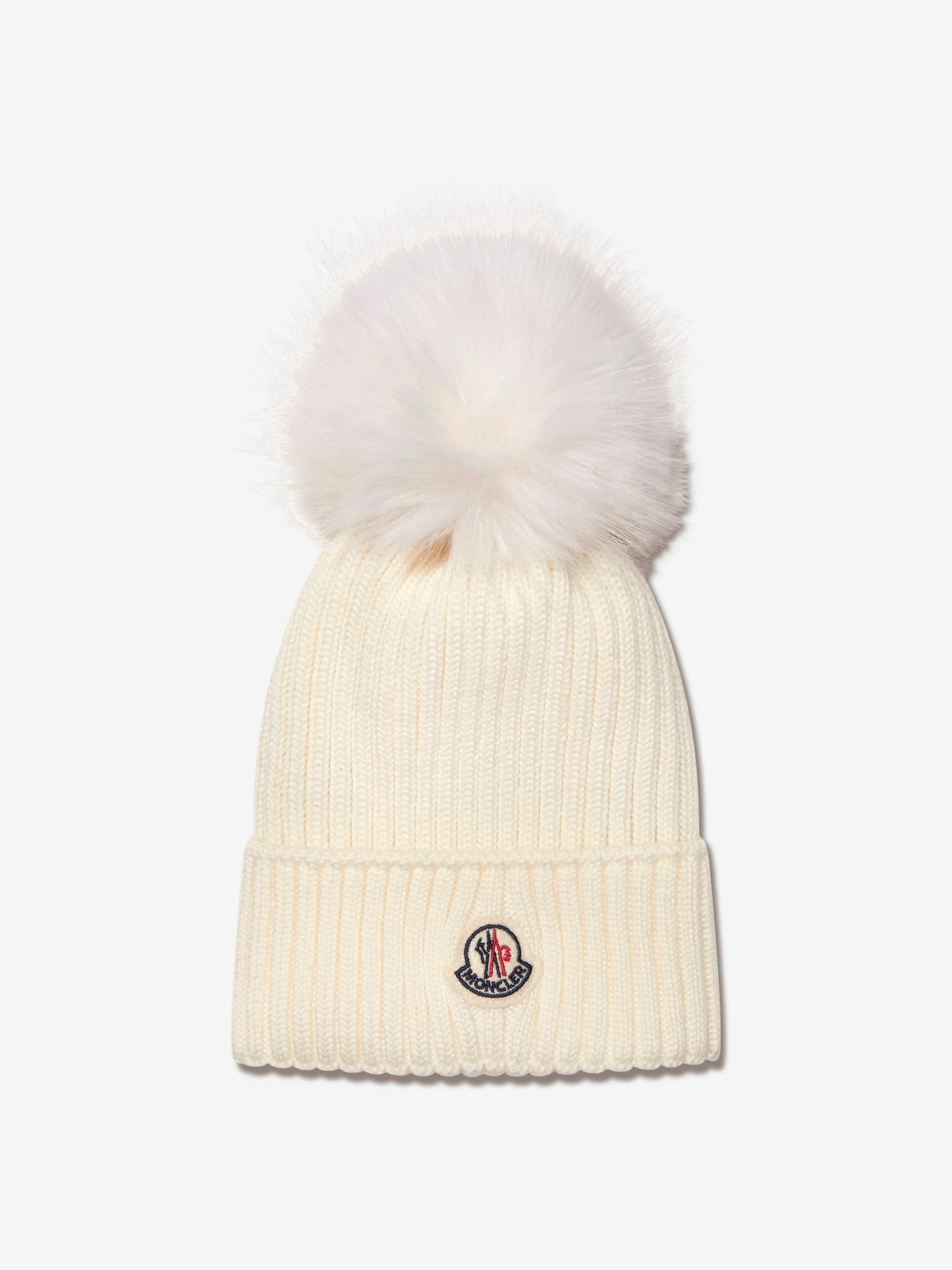 Moncler Enfant - Girls Wool Knitted Pom Pom Hat | Childsplay Clothing