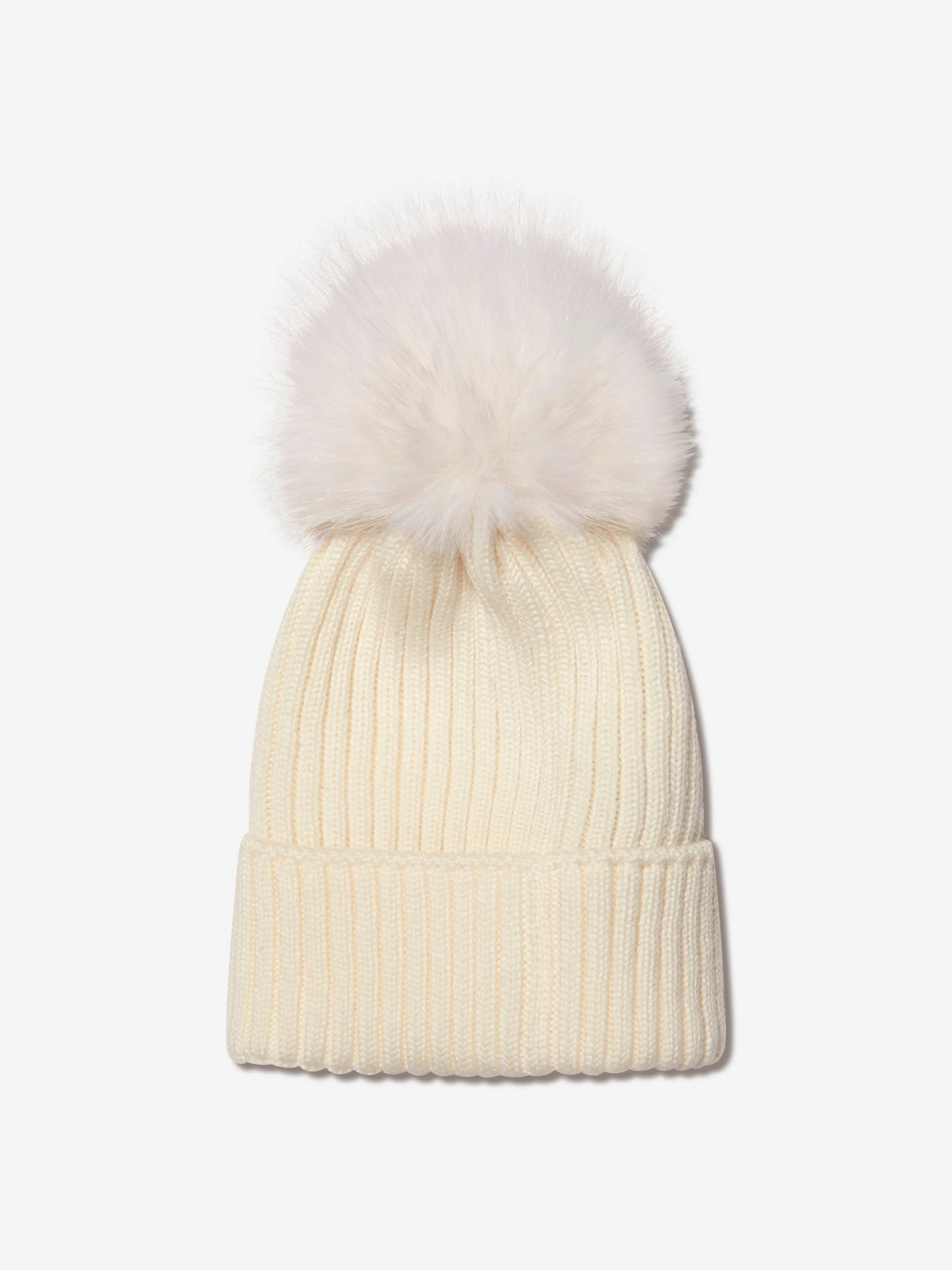 Moncler Enfant - Girls Wool Knitted Pom Pom Hat | Childsplay Clothing