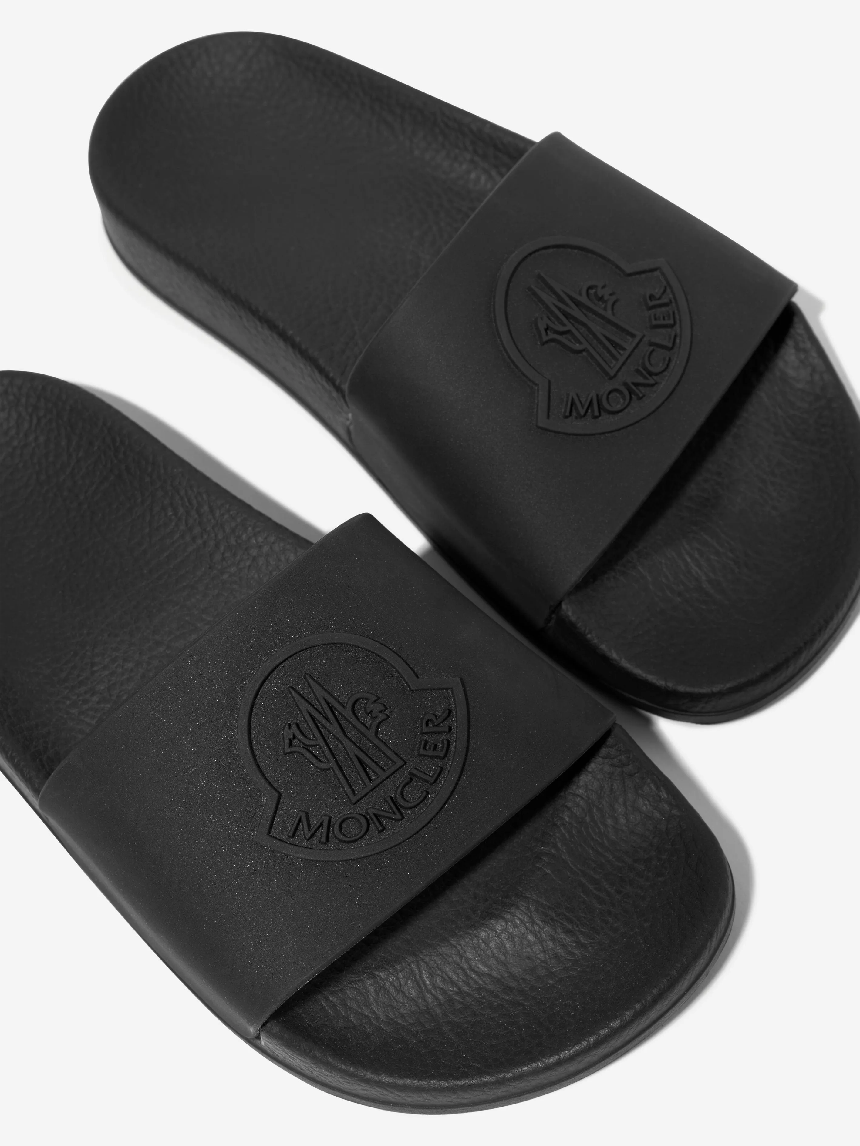 Moncler Enfant Kids Petit Basile Sliders in Black