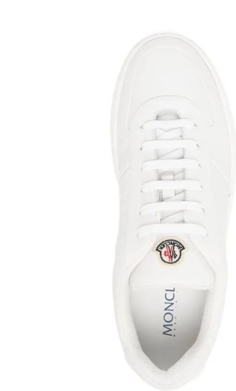 Moncler Enfant logo-patch low-top sneakers White