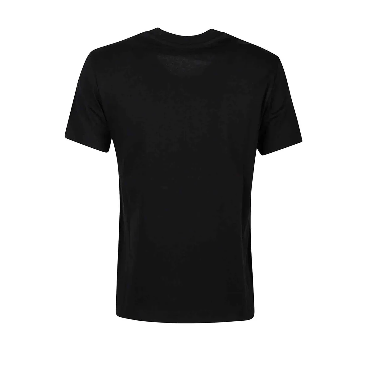 Moncler Ladies Spliced Embroidered-Logo T-Shirt in Black