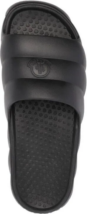 Moncler Lilo faux-quilted slides Black